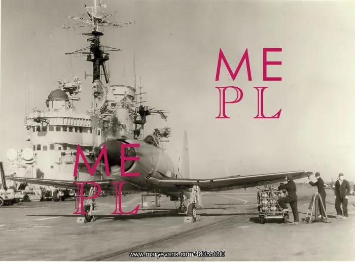 : Westland Wyvern on a carrier deck : Westland Wyvern on a carrier deck