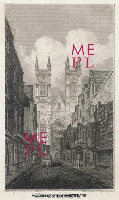 : WESTMINSTER ABBEY / 1800 : WESTMINSTER ABBEY / 1800