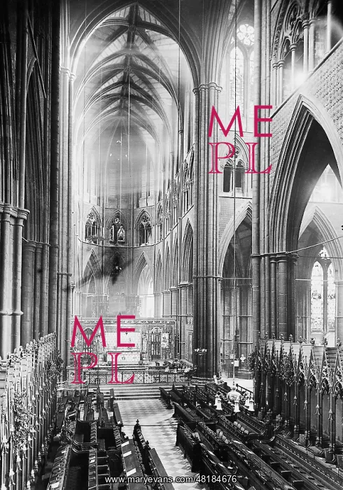 : The Westminster Abbey in London, 1925 : The Westminster Abbey in London, 1925