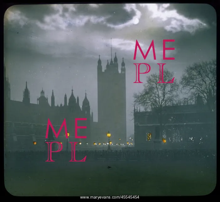  : Westminster - Lantern Slide