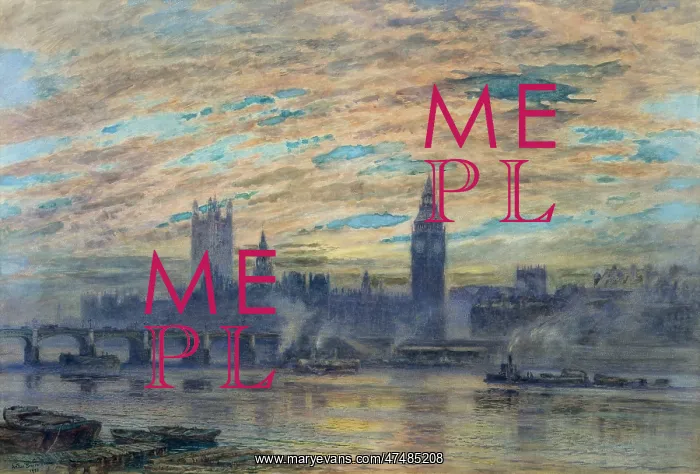 : Westminster from the Surrey Bank : Westminster from the Surrey Bank