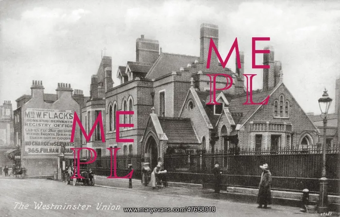 : Westminster Union Workhouse, Fulham Road : Westminster Union Workhouse, Fulham Road