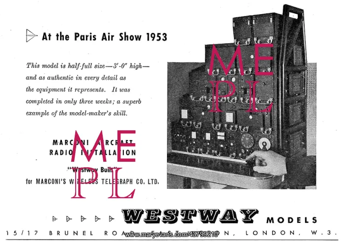 : Westway Component Models For Display & Development - Marconi : Westway Component Models For Display & Development - Marconi
