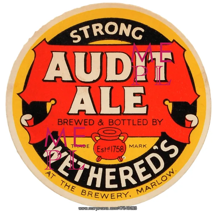 : Wethered's Strong Audit Ale : Wethered's Strong Audit Ale