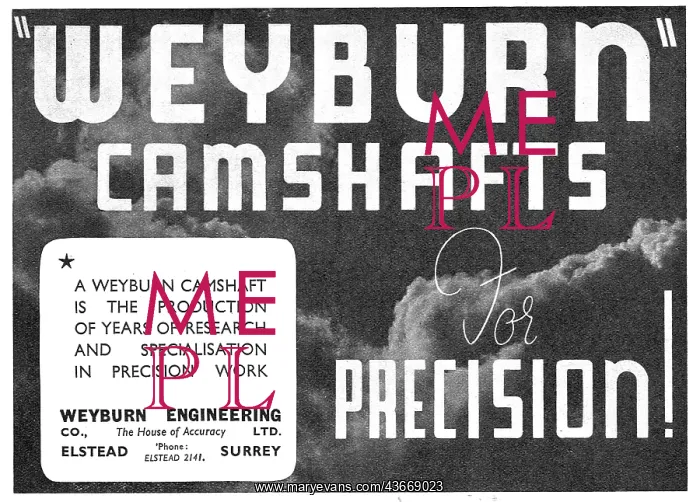 : Weyburn Aero Engine Camshafts : Weyburn Aero Engine Camshafts