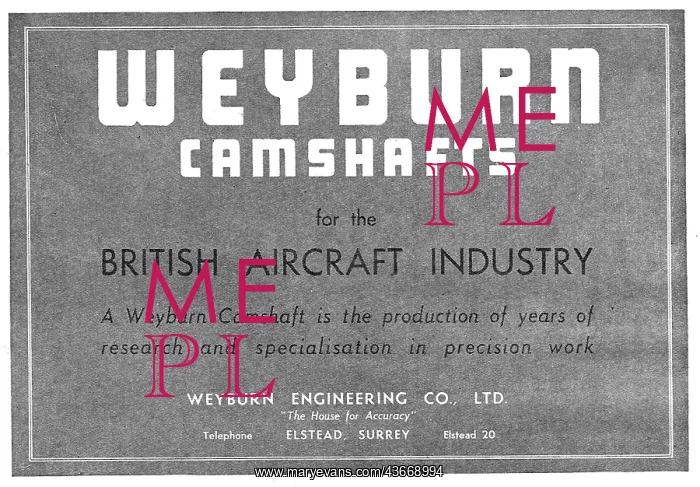 : Weyburn Engineering - Aero Engine Camshafts : Weyburn Engineering - Aero Engine Camshafts