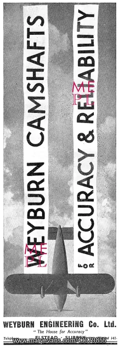 : Weyburn Engineering - Weyburn Camshafts : Weyburn Engineering - Weyburn Camshafts