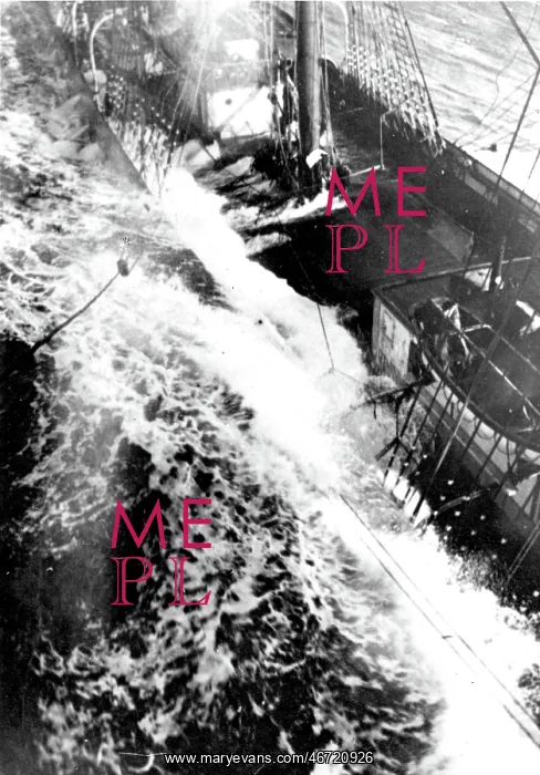  : Whaling ship in rough seas