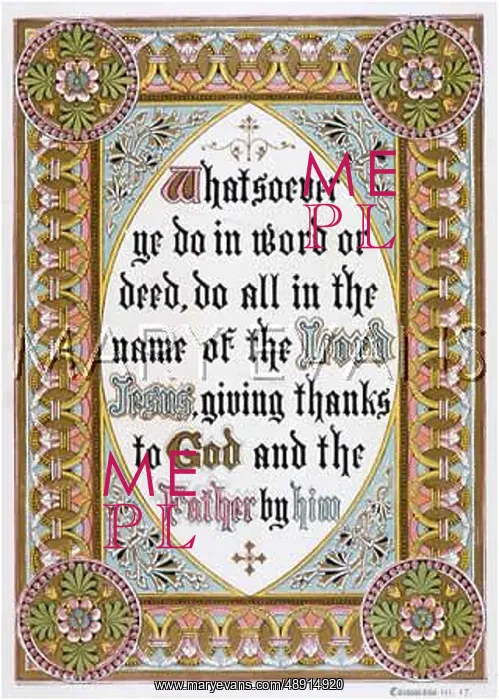  : Whatsoever ye do text