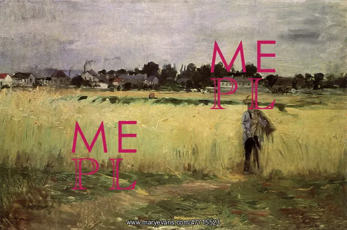 : In the Wheatfield, by Berthe Morisot : In the Wheatfield, by Berthe Morisot