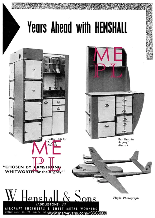 : W.Henshall. Aircraft Engineers, Sheet : W.Henshall. Aircraft Engineers, Sheet