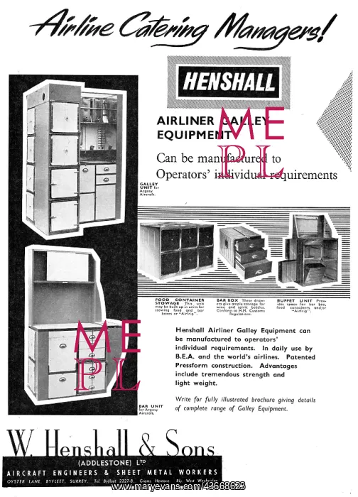 : W.Henshall. Aircraft Engineers, Sheet : W.Henshall. Aircraft Engineers, Sheet