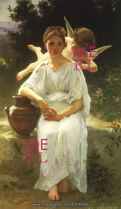 : Whisperings of Love, by Bouguereau : Whisperings of Love, by Bouguereau