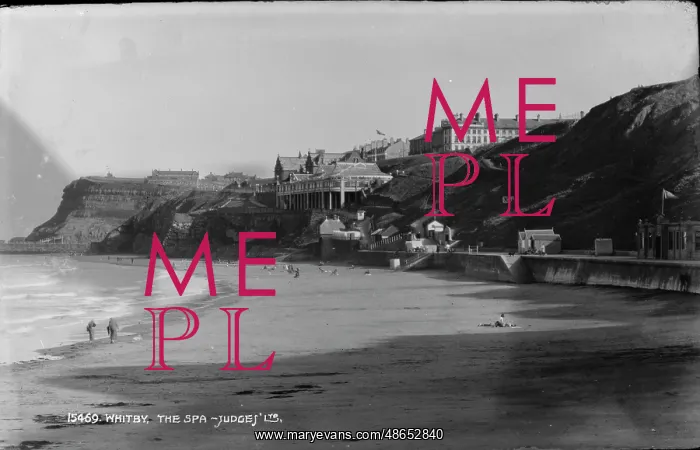 : Whitby Beach and The Spa : Whitby Beach and The Spa