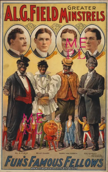 : White actors faces appear with their blackface ? : White actors faces appear with their blackface ?