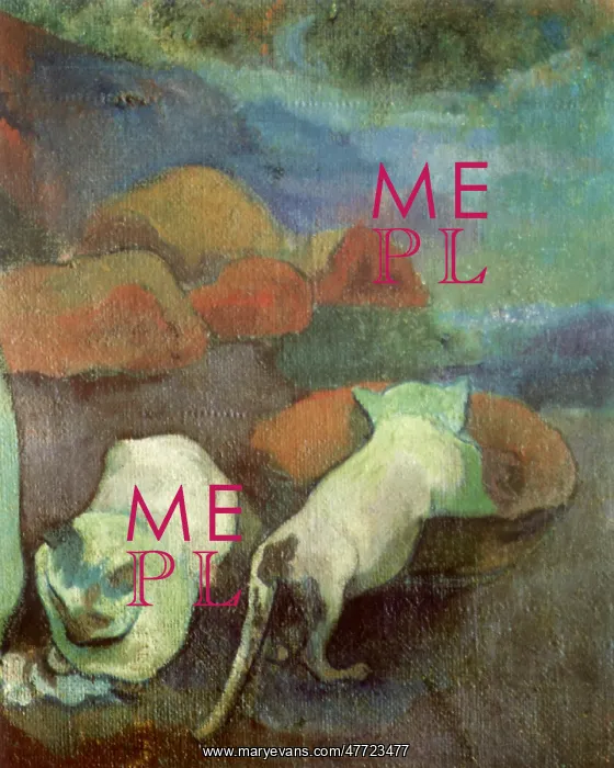  : Two White Cats, by Gauguin