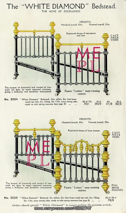  : The White Diamond Bedstead No. 5