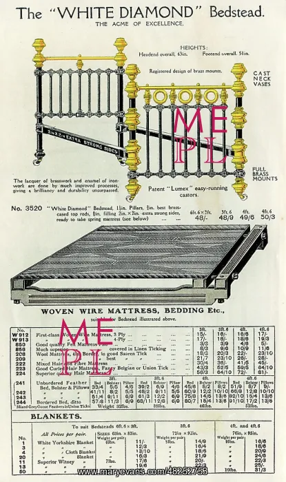  : The White Diamond Bedstead No. 6