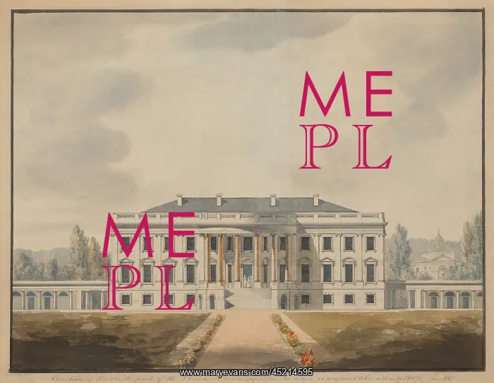 : The White House in 1817. View of the South ? : The White House in 1817. View of the South ?