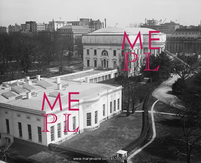 : White House undergoing renovations during the Calvin : White House undergoing renovations during the Calvin