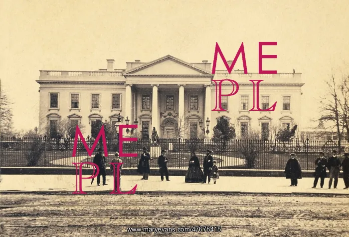 : White House, Washington D.C. 1866 : White House, Washington D.C. 1866