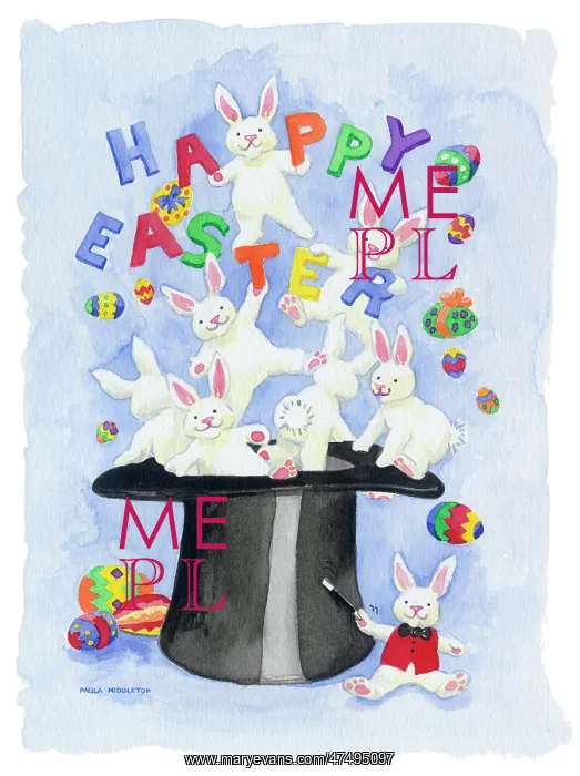 : White Rabbits, Easter Eggs and HAPPY EASTER : White Rabbits, Easter Eggs and HAPPY EASTER
