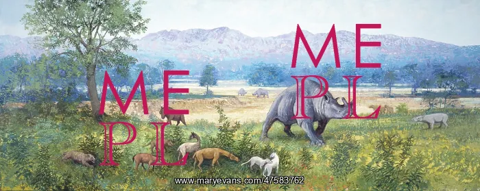 : White River scene, late Eocene : White River scene, late Eocene
