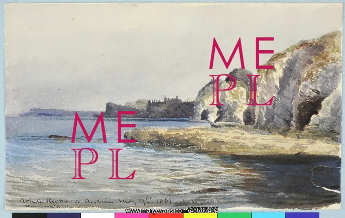 : White Rocks, Co. Antrim, Dunluce Castle : White Rocks, Co. Antrim, Dunluce Castle