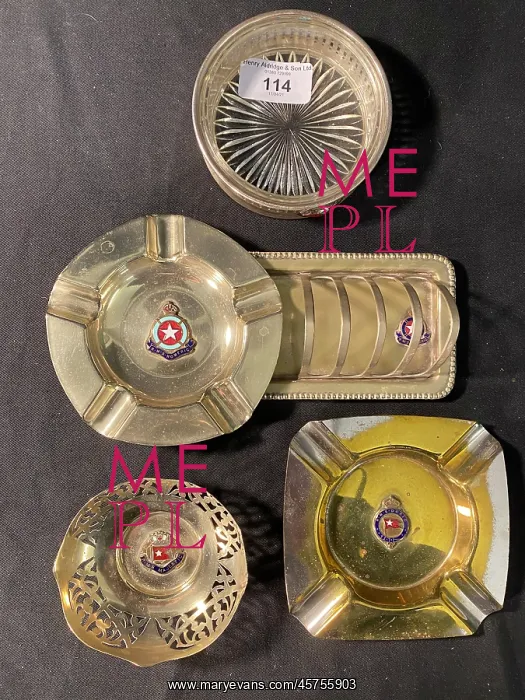 : White Star Line - assorted metal souvenirs : White Star Line - assorted metal souvenirs