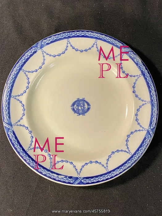 : White Star Line - Bradford pattern plate : White Star Line - Bradford pattern plate