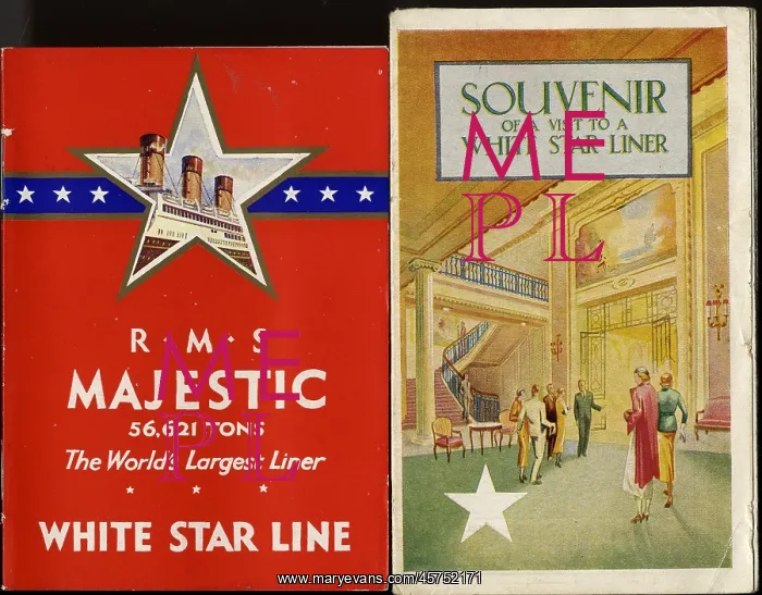 : White Star Line - two brochures : White Star Line - two brochures