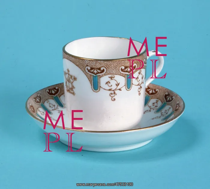 : White Star Line cup and saucer : White Star Line cup and saucer