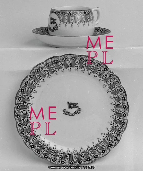 : White Star Line cup, saucer and plate : White Star Line cup, saucer and plate