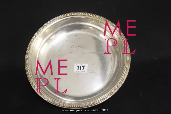 : White Star Line - Elkington plate serving dish : White Star Line - Elkington plate serving dish