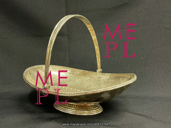 : White Star Line, First Class Elkington plate bread basket : White Star Line, First Class Elkington plate bread basket