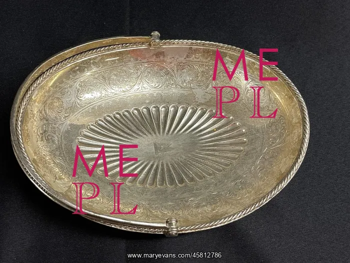 : White Star Line, First Class Elkington plate bread basket : White Star Line, First Class Elkington plate bread basket