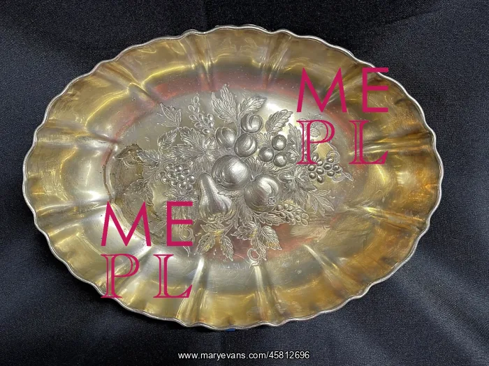  : White Star Line, First Class Elkington plate fruit bowl