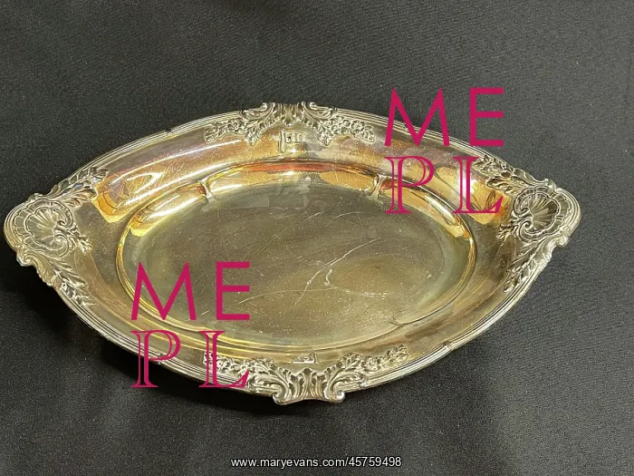 : White Star Line, First Class Elkington plate oval serving di : White Star Line, First Class Elkington plate oval serving di