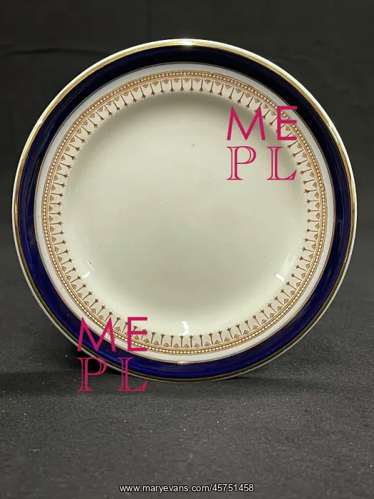 : White Star Line, First Class Minton side late, cobalt blue : White Star Line, First Class Minton side late, cobalt blue