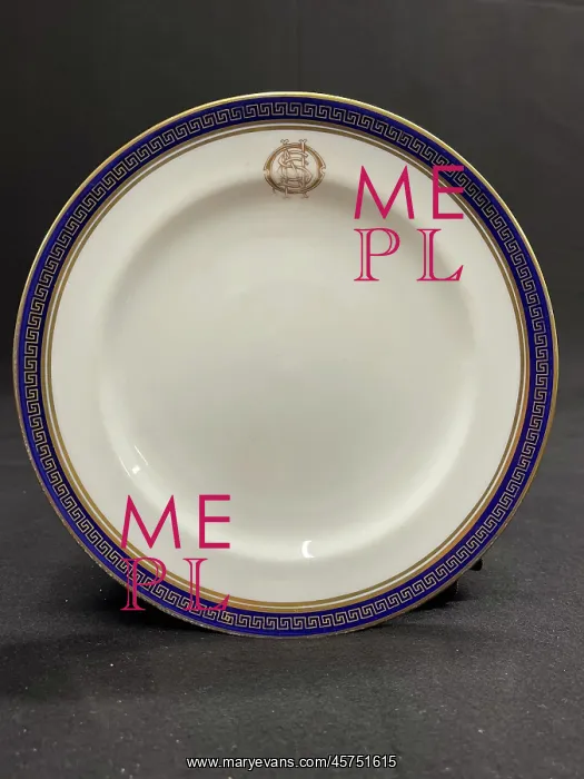 : White Star Line, First Class OSNC side plate : White Star Line, First Class OSNC side plate