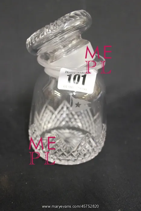 : White Star Line - First Class pickle jar and stopper : White Star Line - First Class pickle jar and stopper