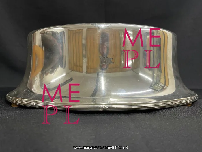 : White Star Line, First Class silver plated oval tureen cover : White Star Line, First Class silver plated oval tureen cover