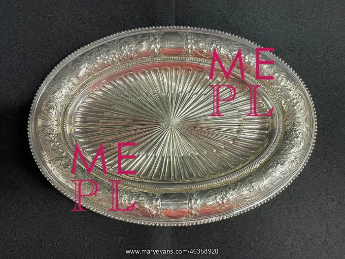 : White Star Line, First Class silver plated serving dish : White Star Line, First Class silver plated serving dish