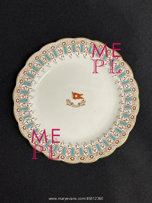 : White Star Line, First Class Stonier Wisteria side plate : White Star Line, First Class Stonier Wisteria side plate