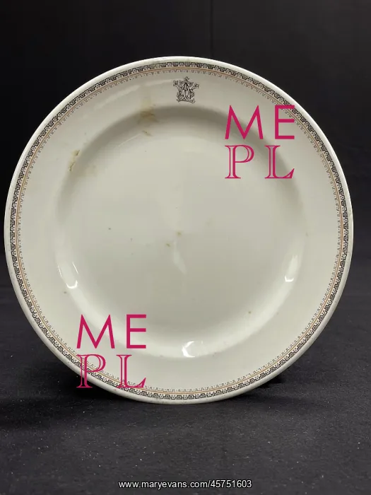 : White Star Line, John Maddock and Sons, dinner plate : White Star Line, John Maddock and Sons, dinner plate