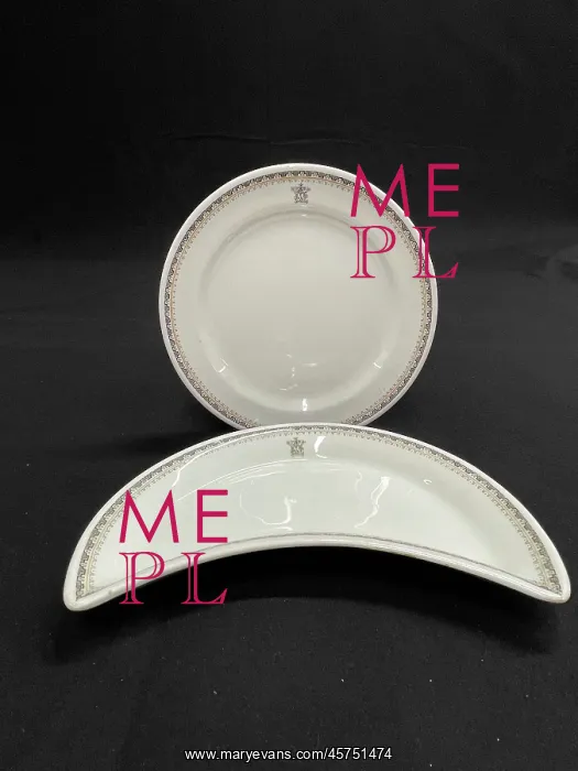 : White Star Line, John Maddock and Sons dish, side plate : White Star Line, John Maddock and Sons dish, side plate