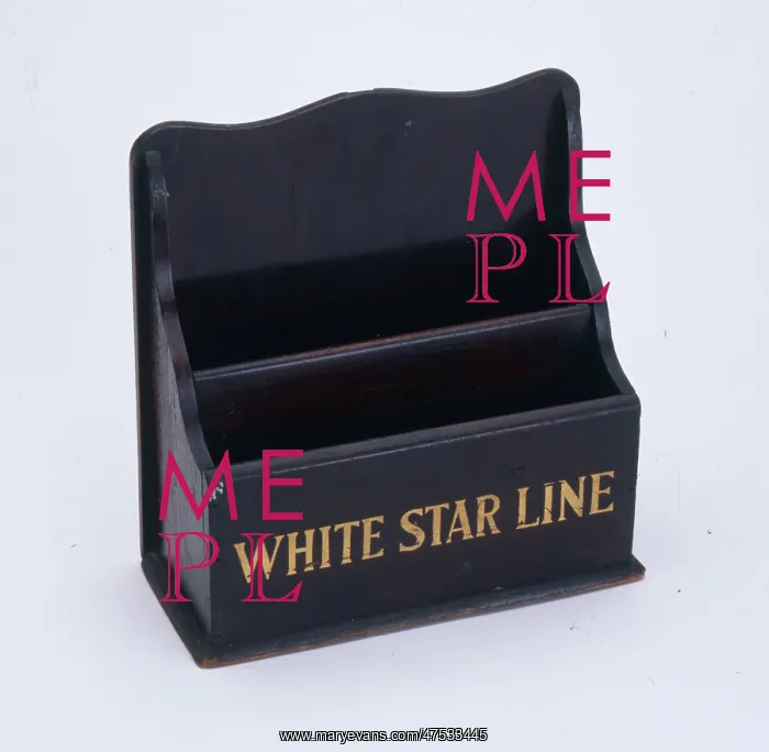 : White Star Line letter holder : White Star Line letter holder