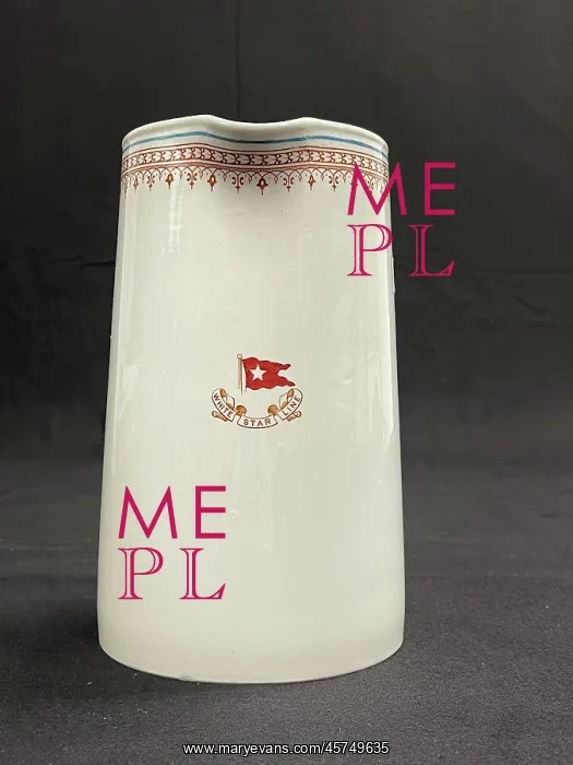 : White Star Line, Losol ware ceramic jug : White Star Line, Losol ware ceramic jug