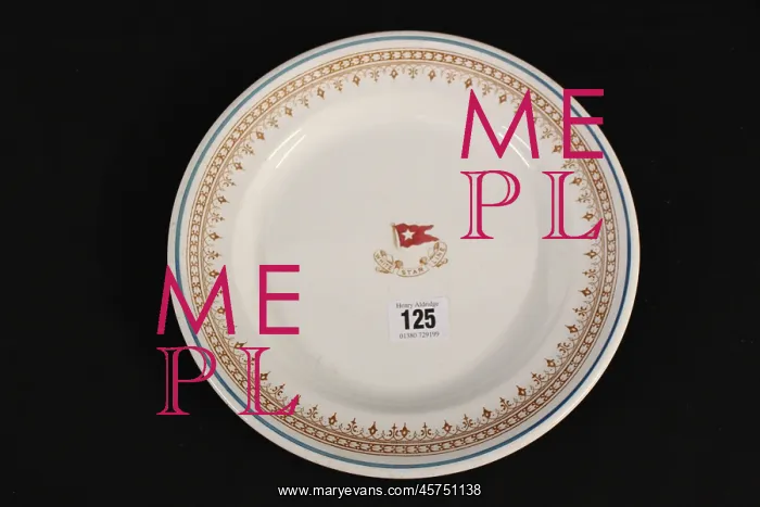 : White Star Line - Losol Ware dinner plate : White Star Line - Losol Ware dinner plate