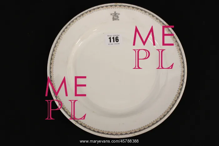 : White Star Line - Maddock and Co dinner plate : White Star Line - Maddock and Co dinner plate